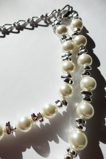 【40%OFF】Silver×Pearl