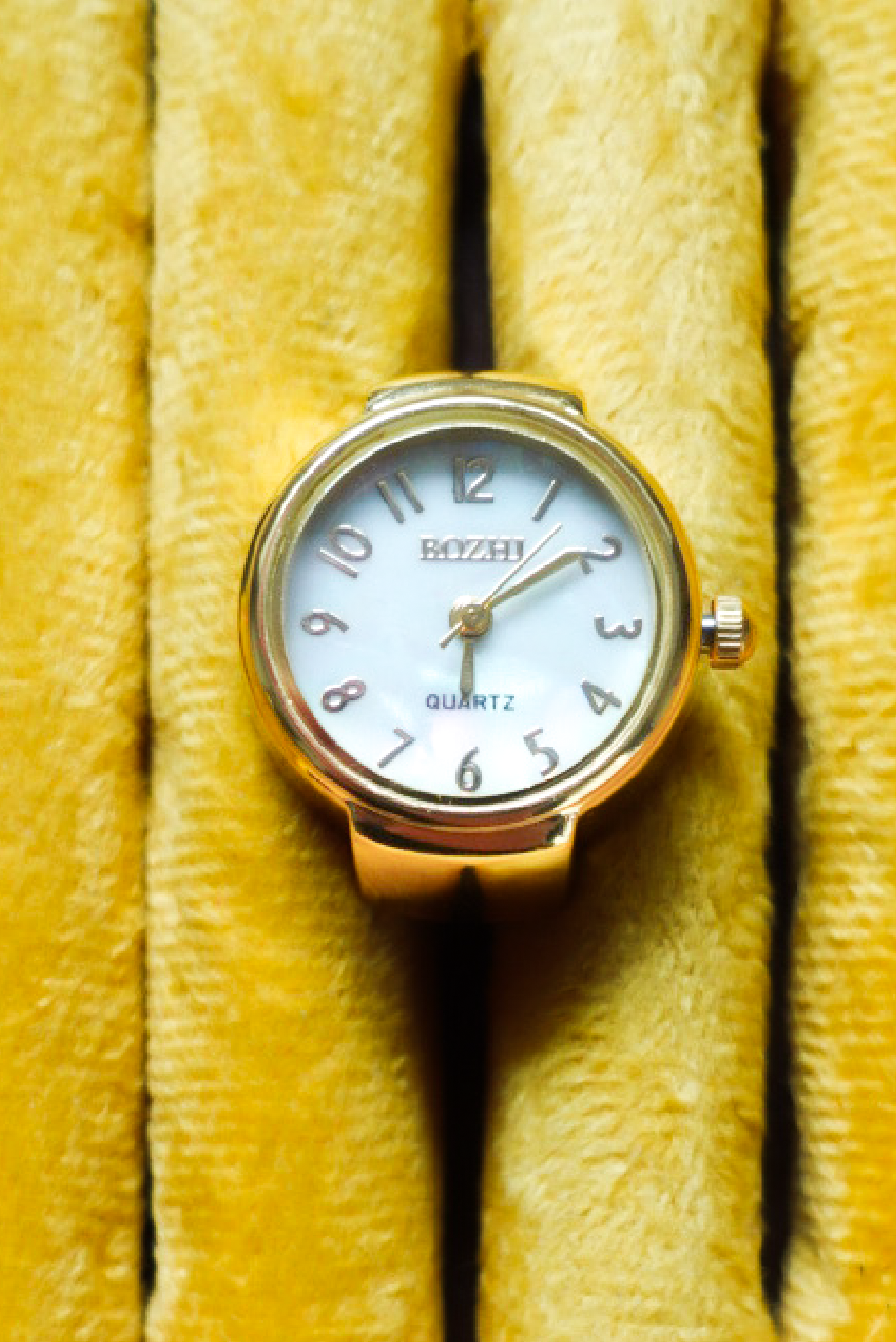 Simple Gold×White Ring Watch