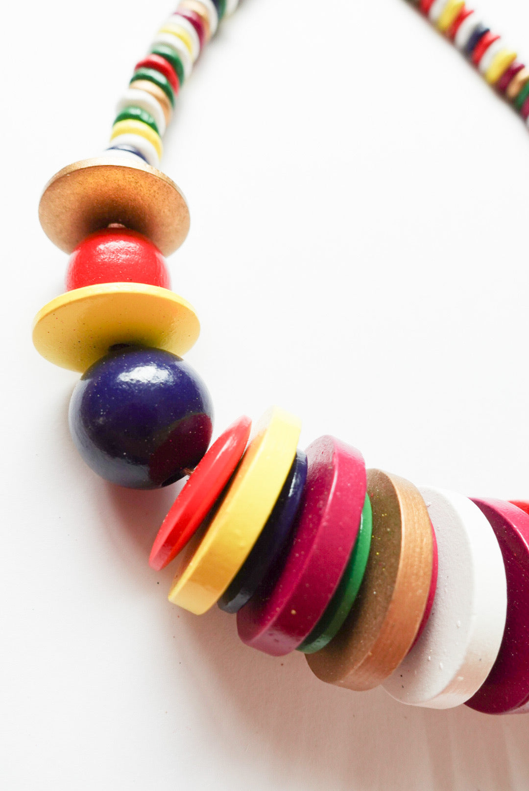 【50%OFF】Colorful Wood(ネックレス+ピアスセット)