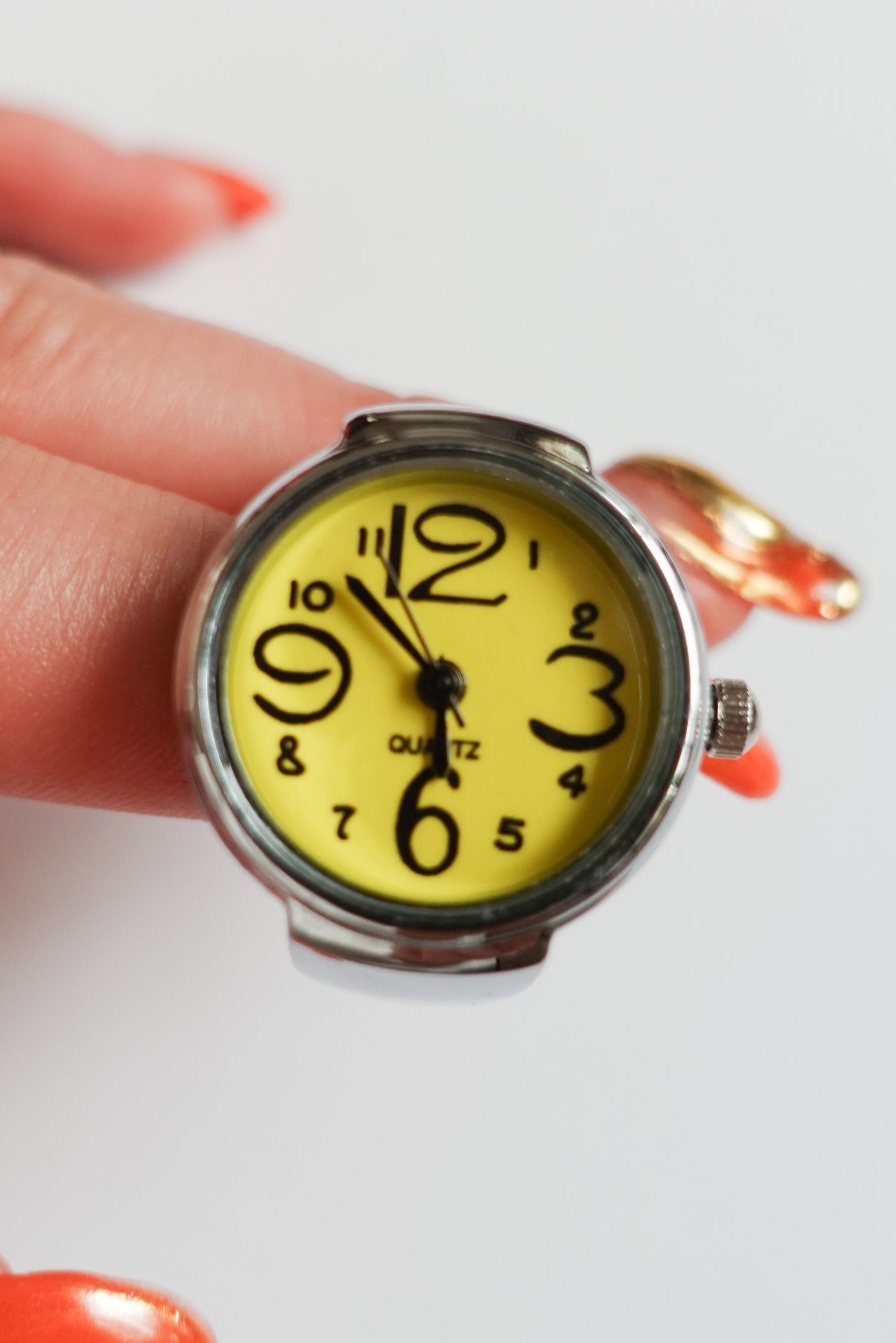 【再入荷】Yellow×Silver Ring Watch