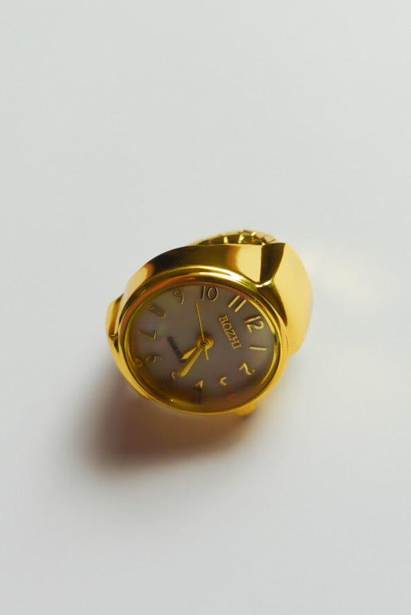Simple Gold×White Ring Watch