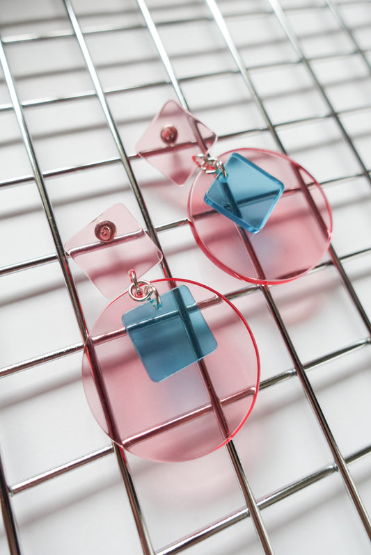 【40%OFF】Clear Pink Acrylic