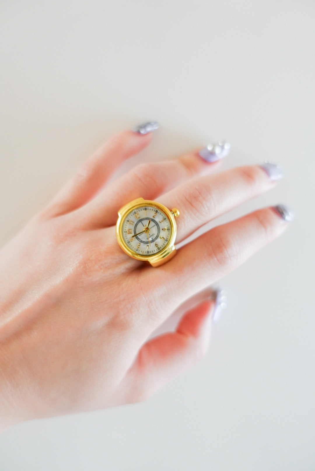 Gold×White Ring Watch