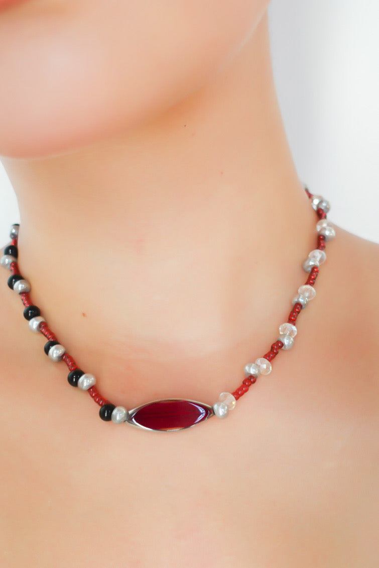 Metallic Short Necklace
