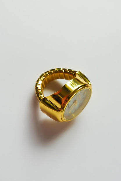 Simple Gold×White Ring Watch