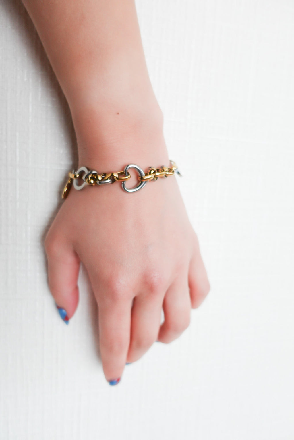 Mixed Chain Heart Bracelet
