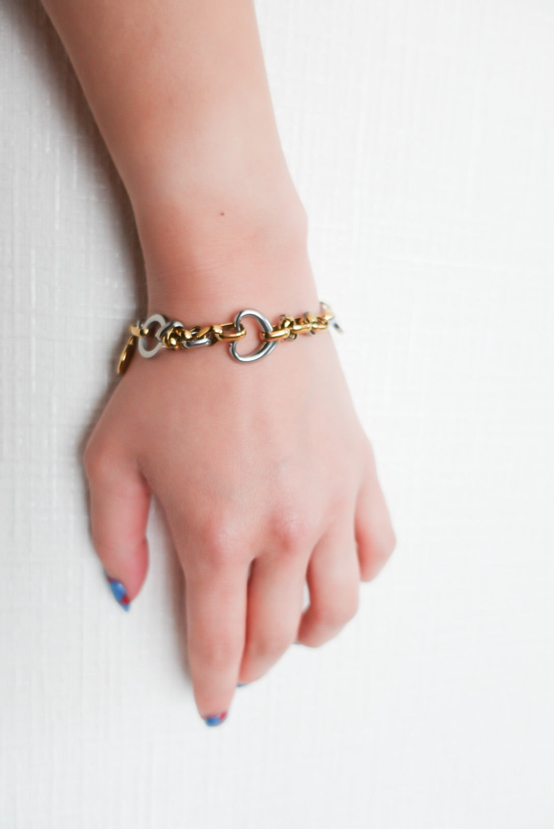 Mixed Chain Heart Bracelet