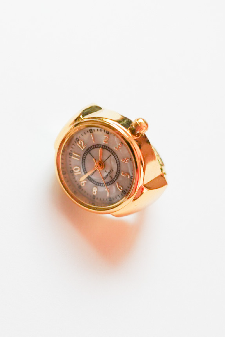 【再入荷】Gold×White Ring Watch