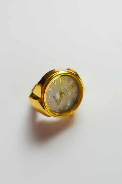 Simple Gold×White Ring Watch