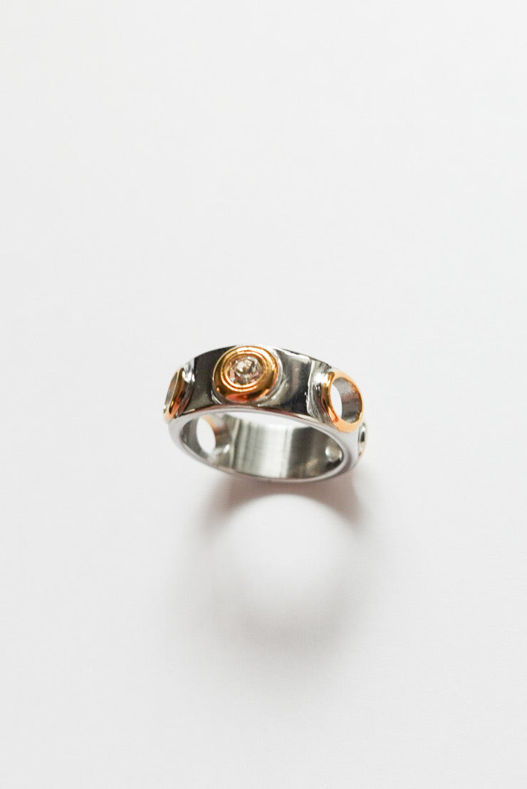 Bicolor Stone Ring