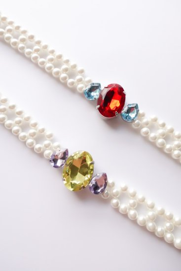 【★60％OFF★】Jewel Necklace (Pearl)