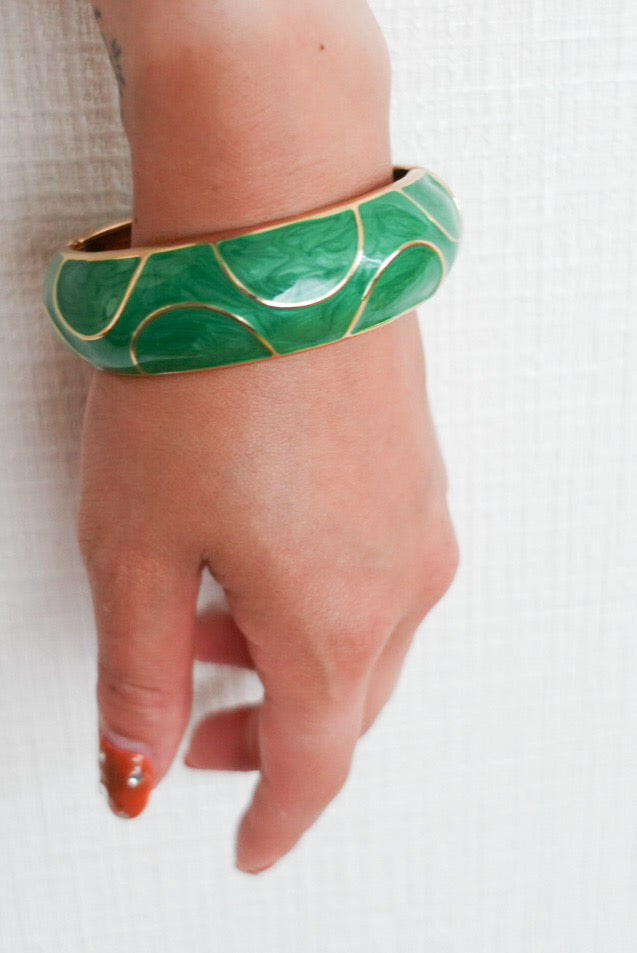 Emerald Wave Bangle
