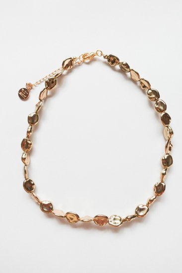 50％OFF Metallic Plate Necklace (Gold)