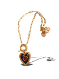 Bold Heart Lock Necklace