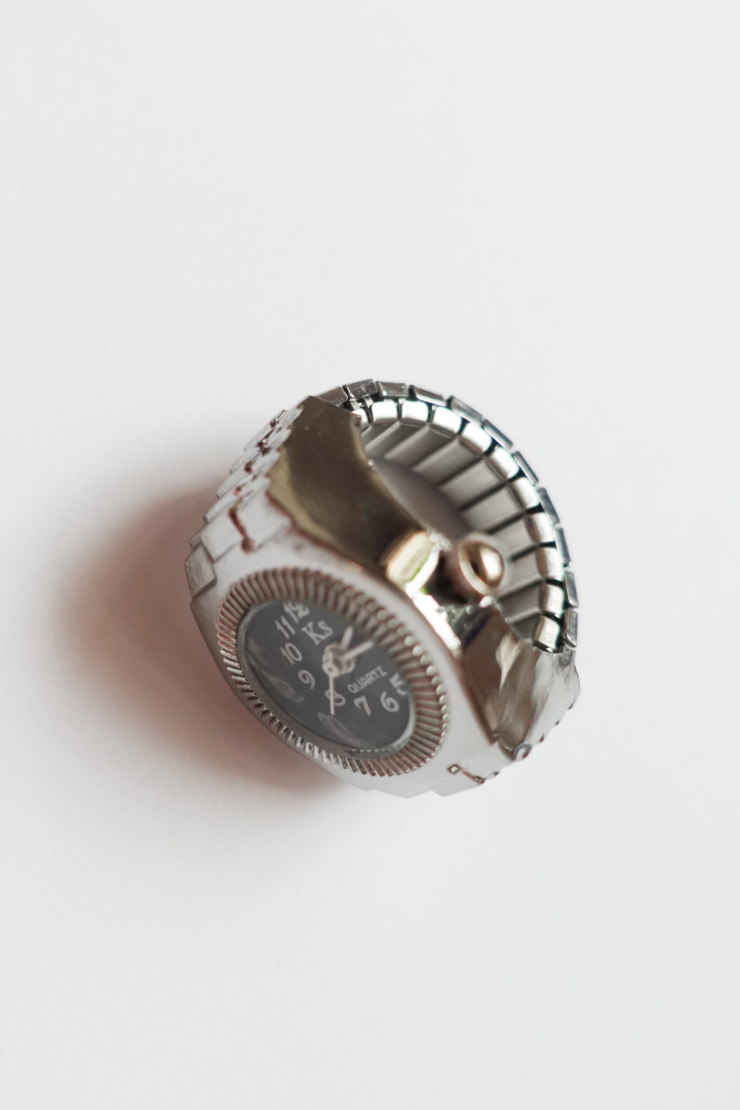 Silver×Black Ring Watch