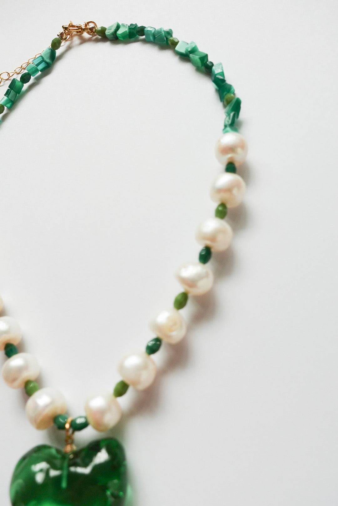 【★30%OFF★】Green Heart Necklace No.1