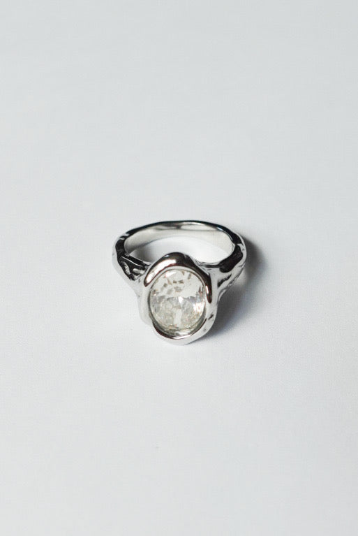 Crystal Oval Ring