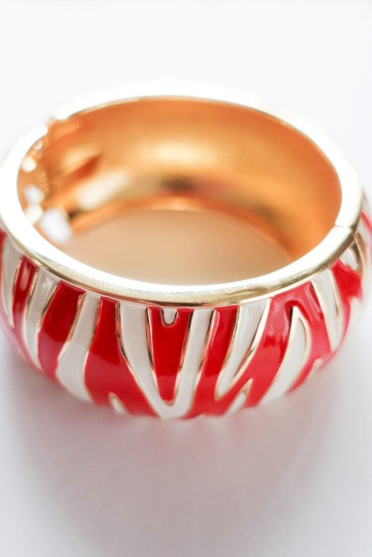 Zebra Wave Bangle