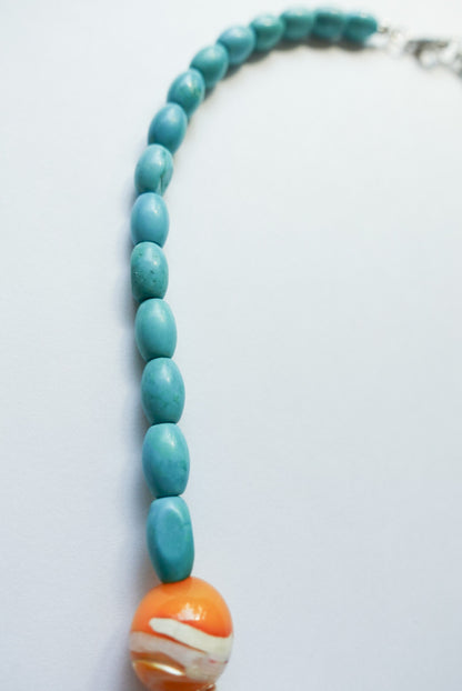 【★30%OFF★】Big Cross Turquoise Necklace