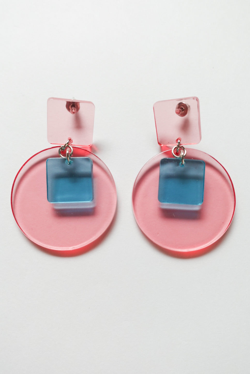 40%OFF Clear Pink Acrylic