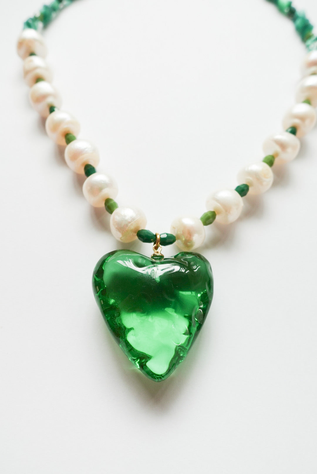 【★30%OFF★】Green Heart Necklace No.1