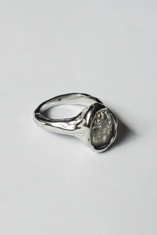 Crystal Oval Ring