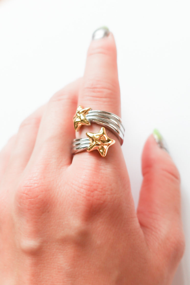 Shooting star ring
