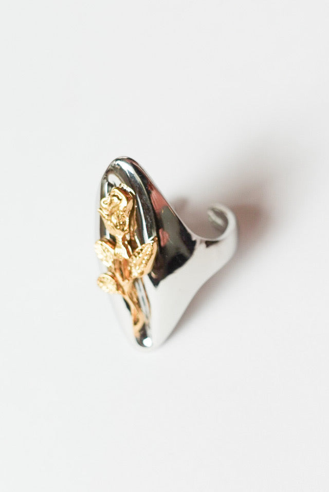 Rose reflection ring