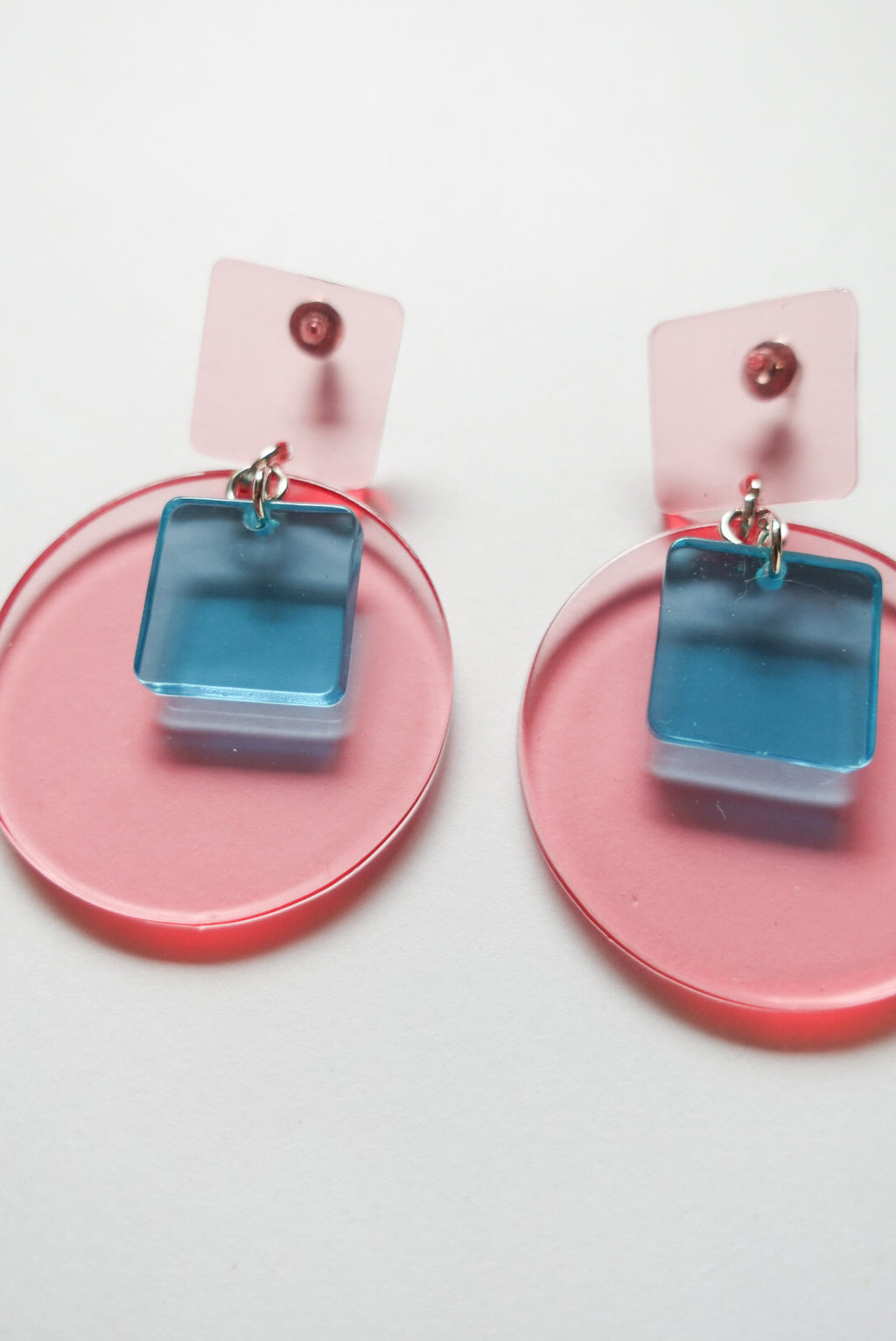 40%OFF Clear Pink Acrylic