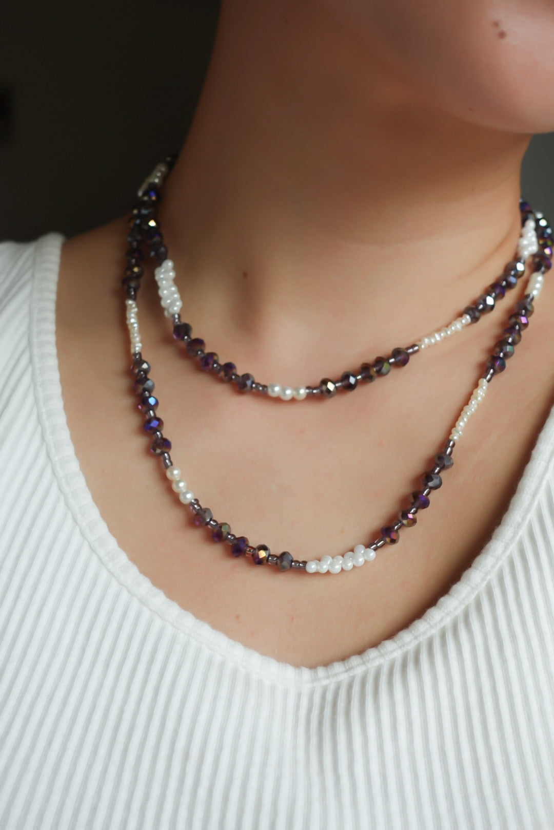 Long Perple Necklace