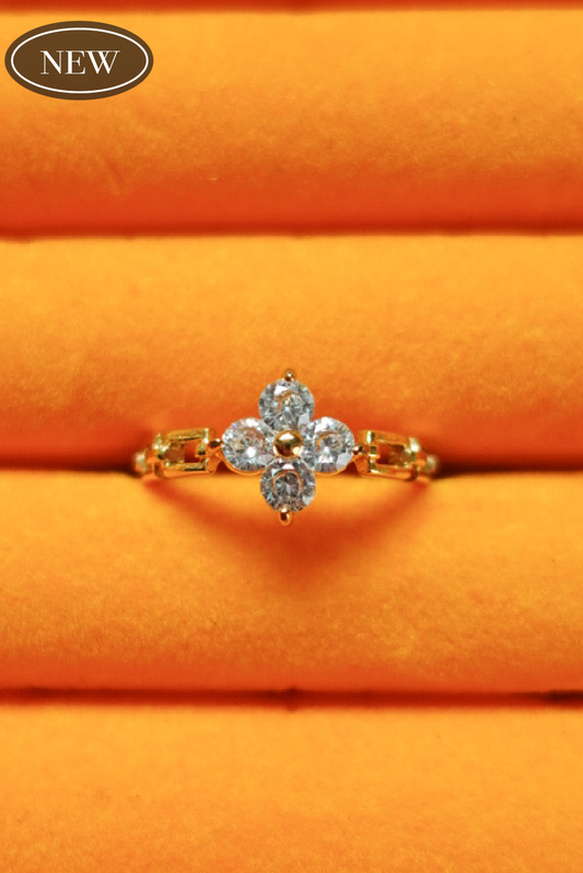 Flora Gold Stainless Ring