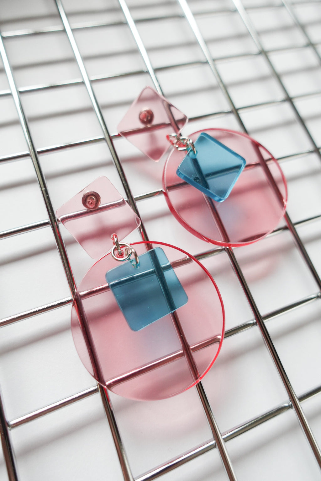 40%OFF Clear Pink Acrylic