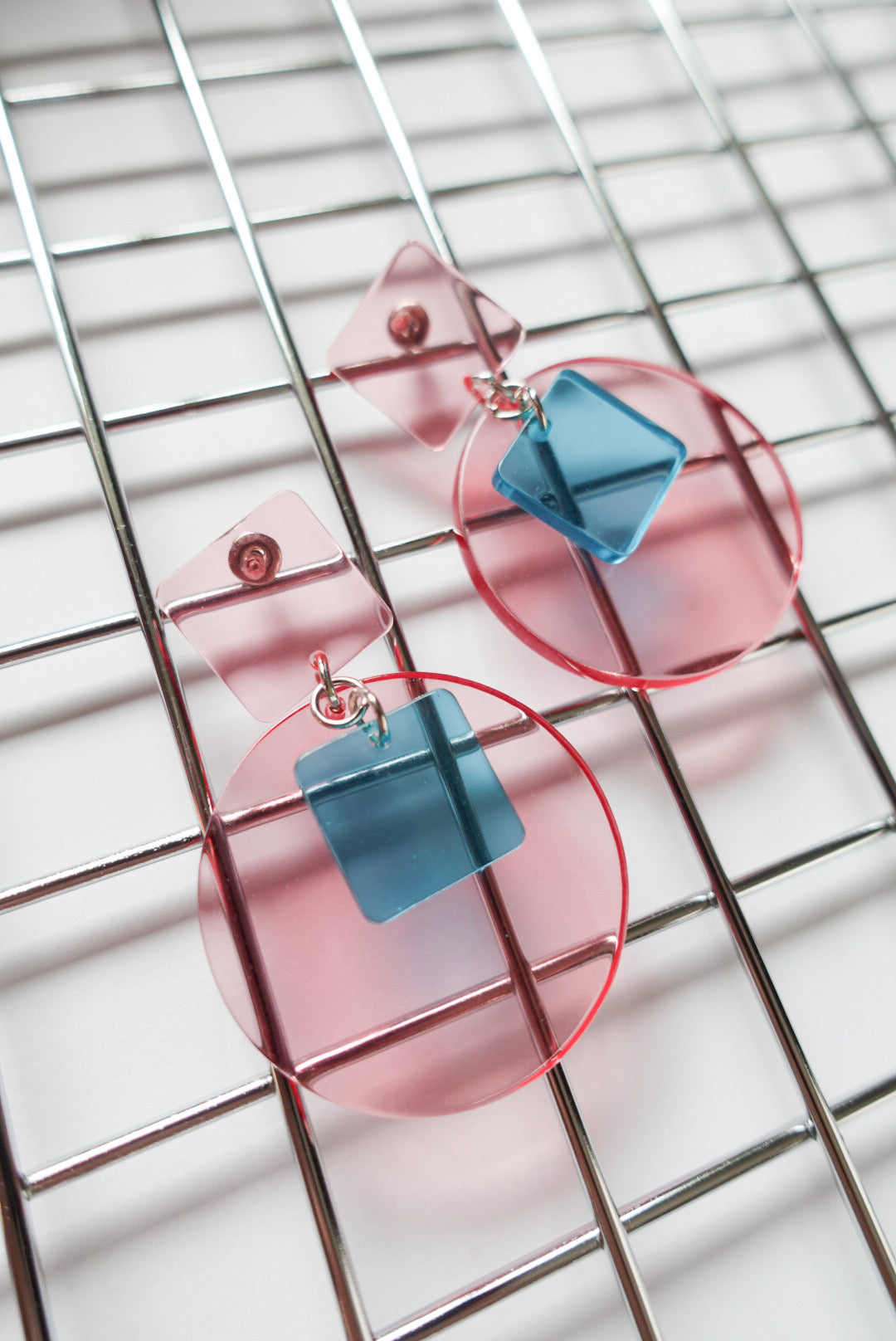 40%OFF Clear Pink Acrylic