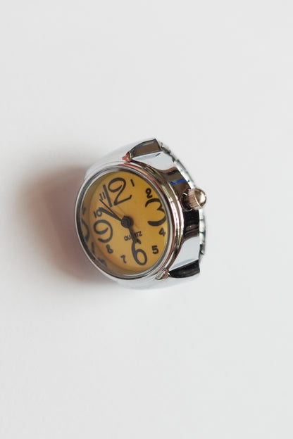 【再入荷】Yellow×Silver Ring Watch