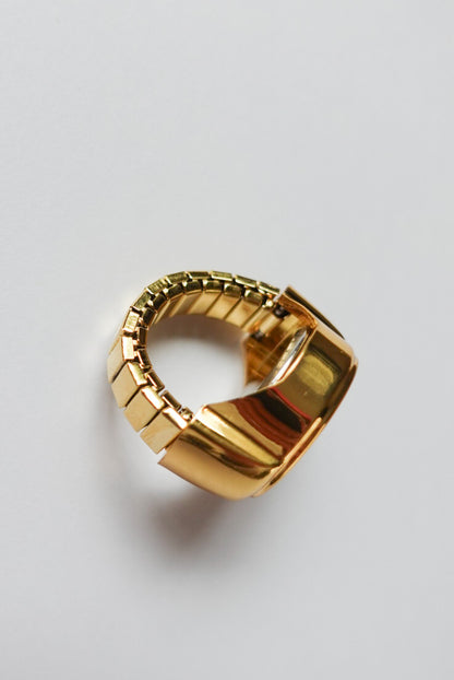 【再入荷】Gold×Green Ring Watch