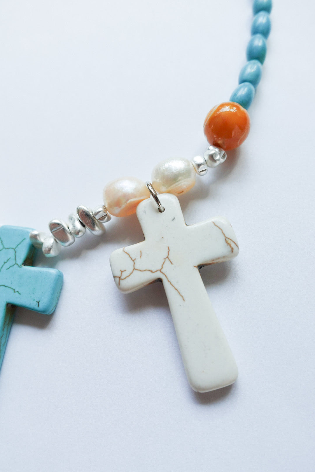 【★30%OFF★】Big Cross Turquoise Necklace