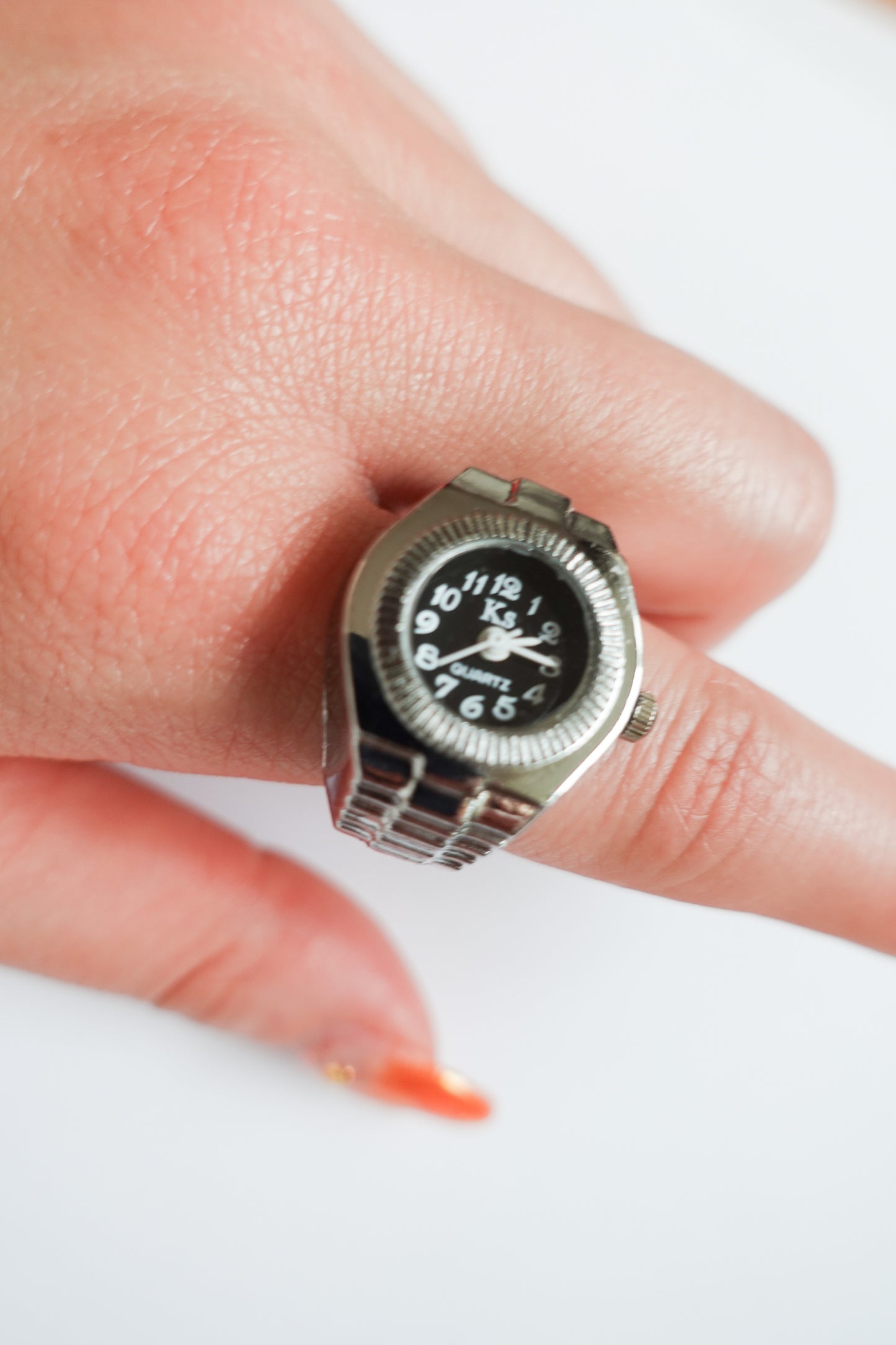 Silver×Black Ring Watch