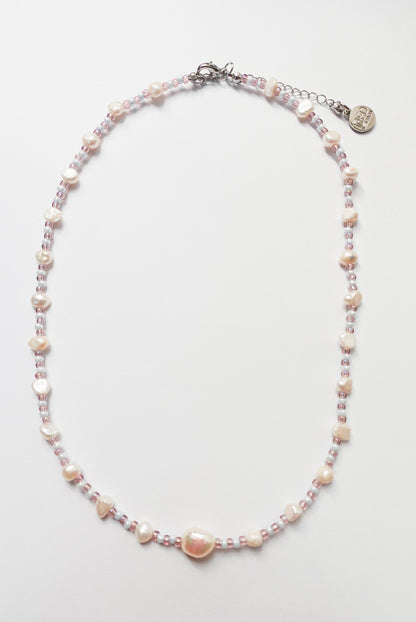 Freshwater Pearl & Glass Bead Necklace