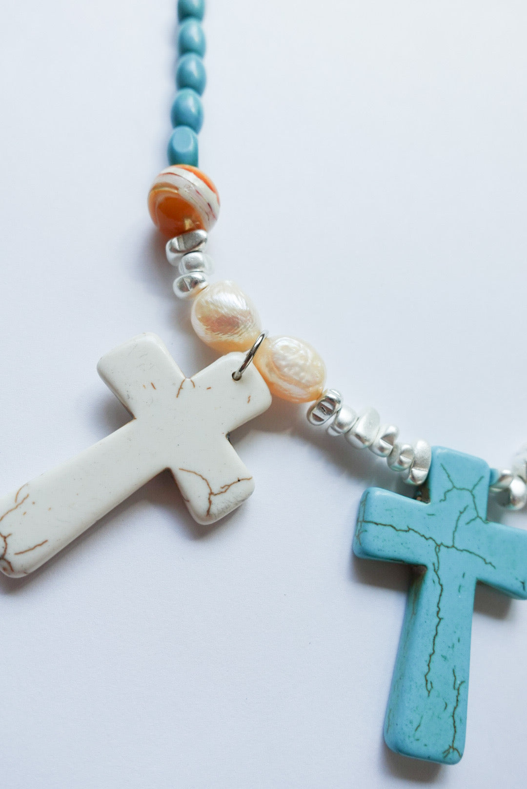 【★30%OFF★】Big Cross Turquoise Necklace