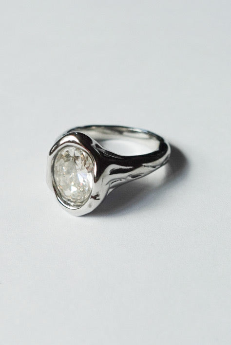 Crystal Oval Ring