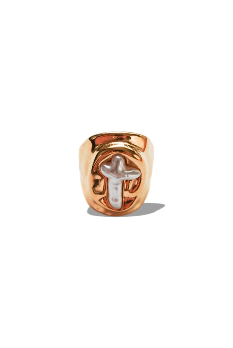 Cross of light ring(Gold)
