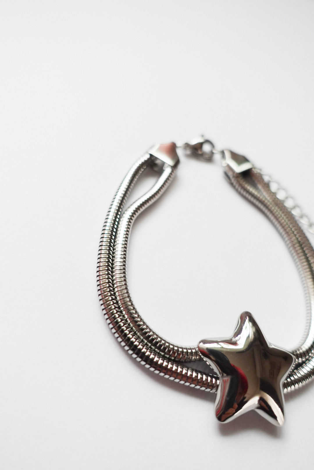 Silver Star Chain Bracelet