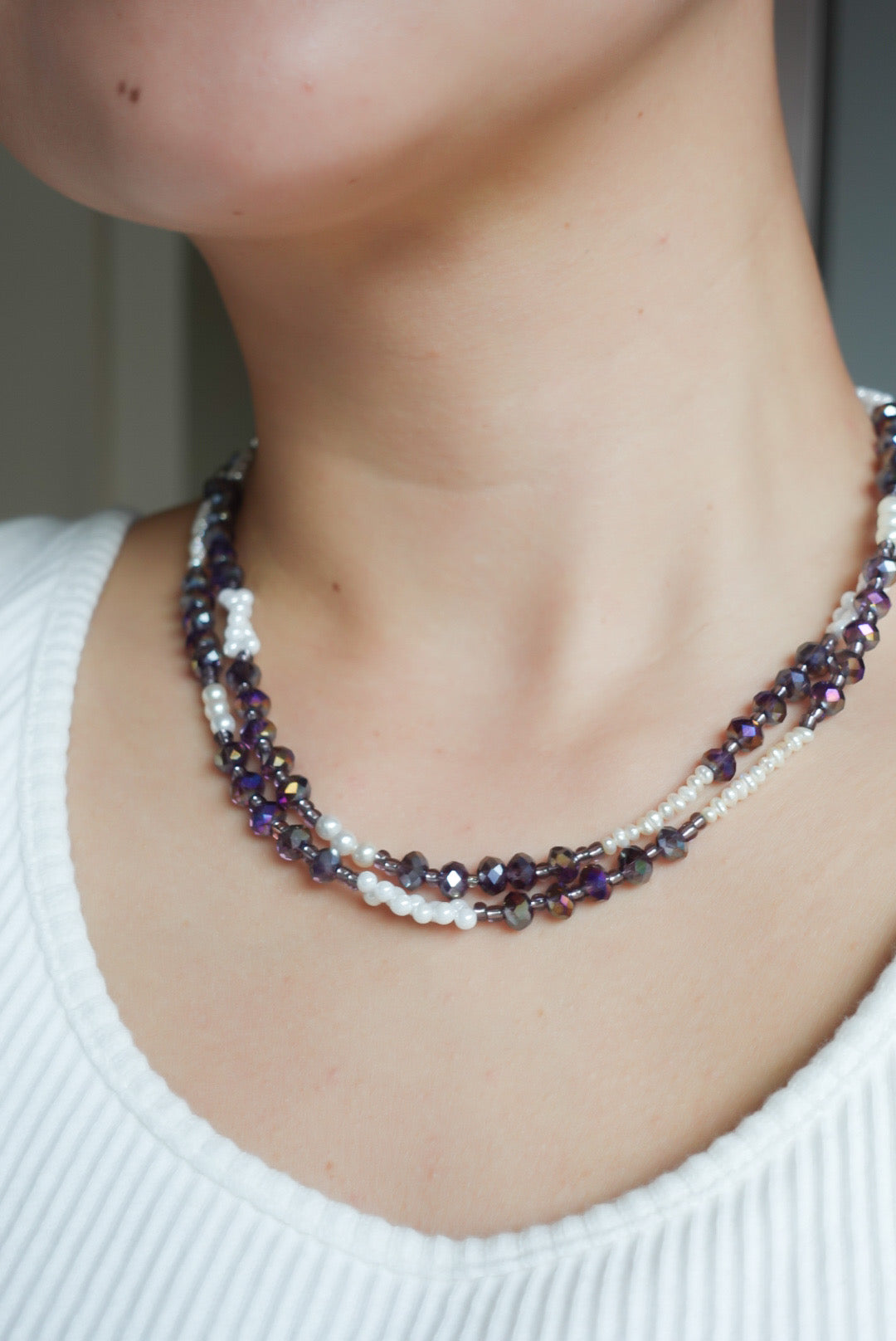 Long Perple Necklace