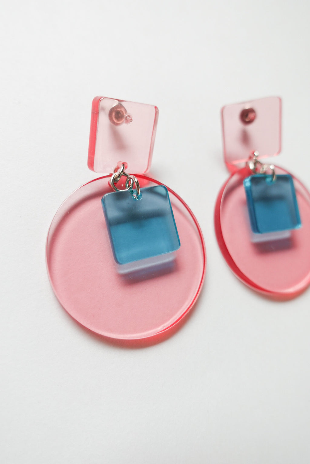 40%OFF Clear Pink Acrylic