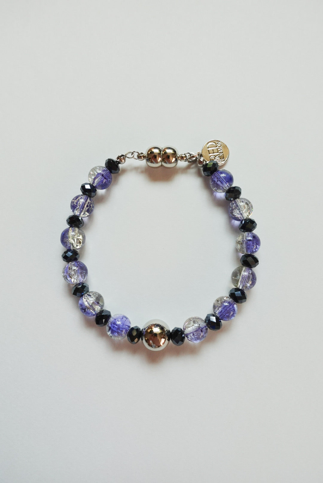 Purple×Silver Bracelet