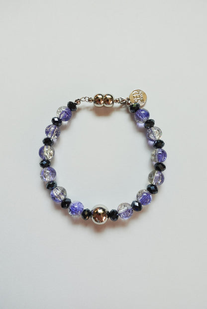Purple×Silver Bracelet