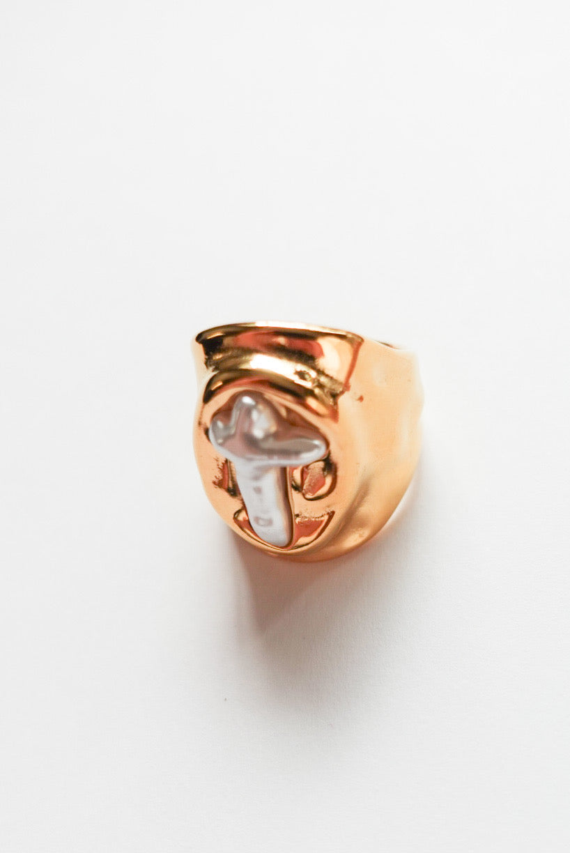 Cross of light ring(Gold)