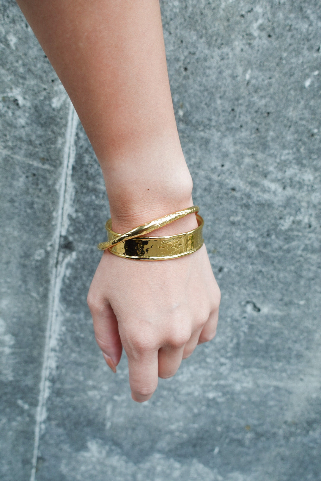 Wave Texture Bangle
