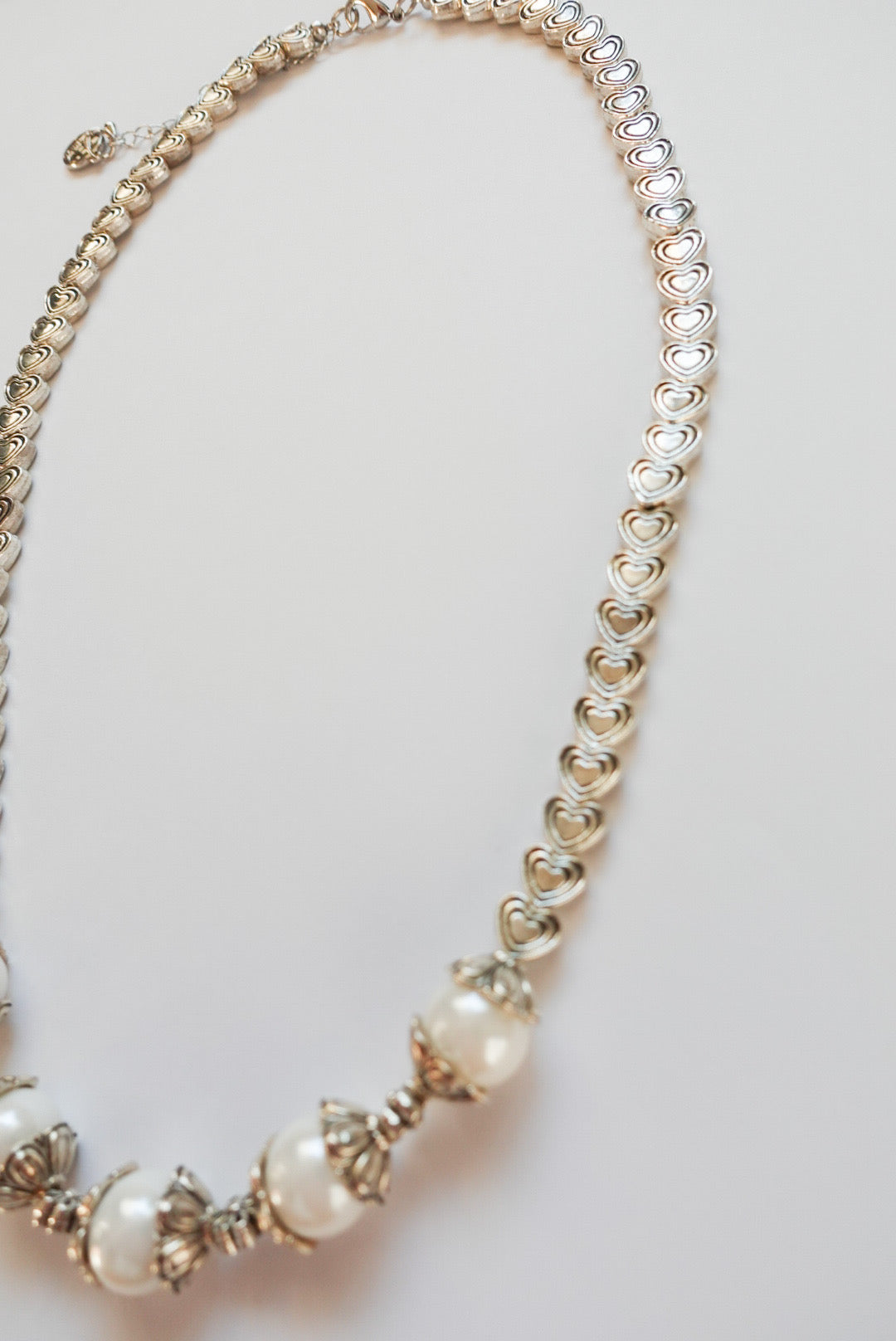 Silver×Pearl Necklace