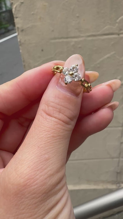 Flora Gold Stainless Ring